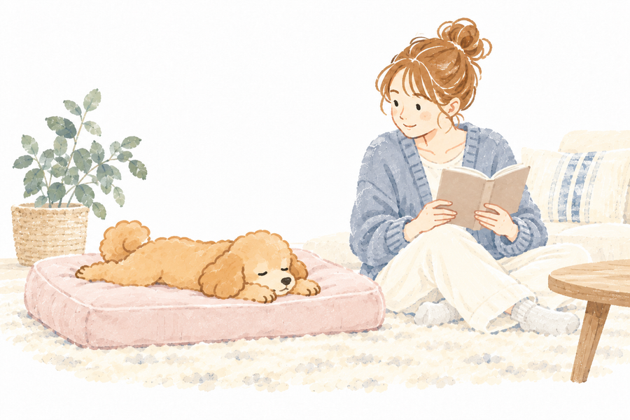 犬の寝床はどこに置く? きみが休める、部屋の一角